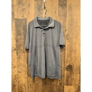 Lululemon Men’s Metal Vent Polo T Shirt Grey Size XXL EUC